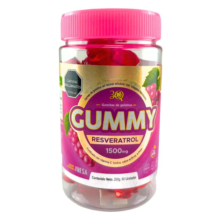 Gummy Resveratrol 60 Gomas 3Q 1
