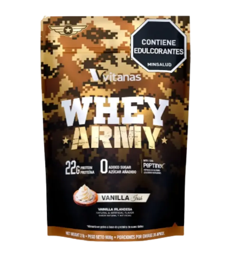Whey army 2 libras Vainila Vitanas Proteina  1