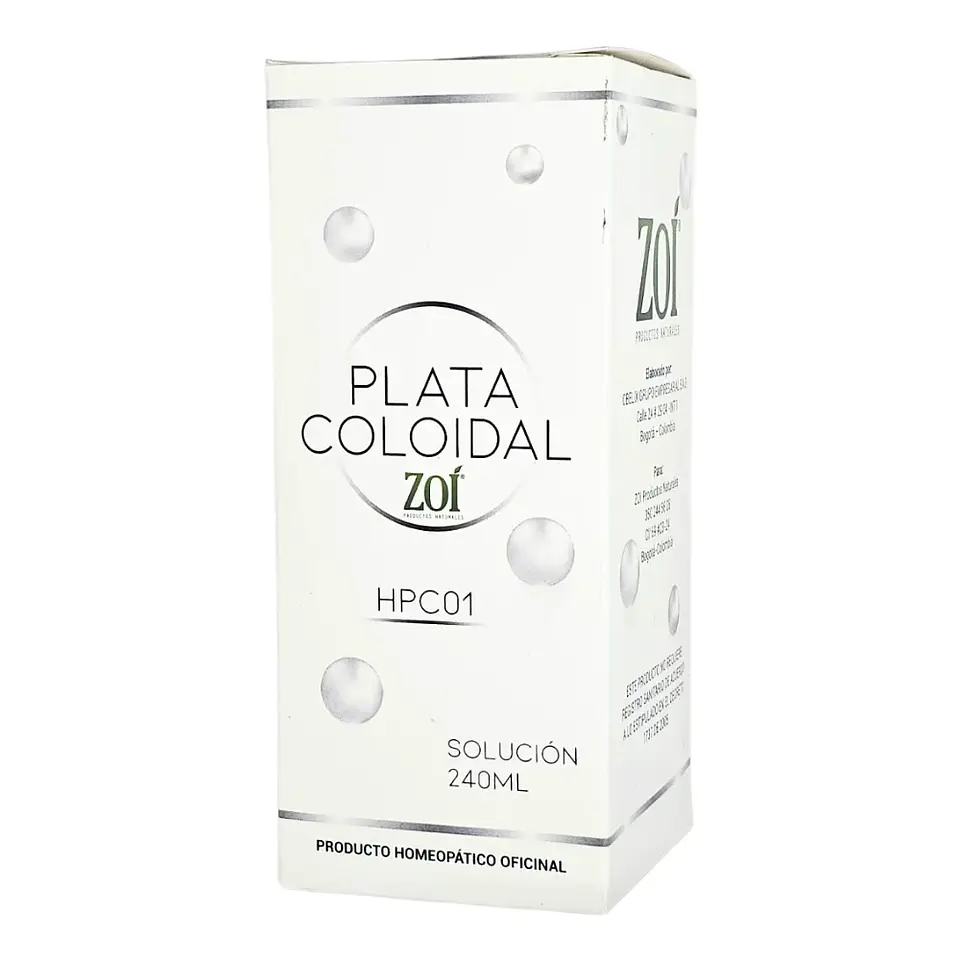 Plata Coloidal Jarabe 240 ml Zoí 1