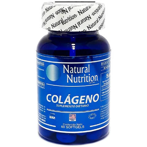 Colágeno 1000 mg 60 Softgels Natural Nutrition