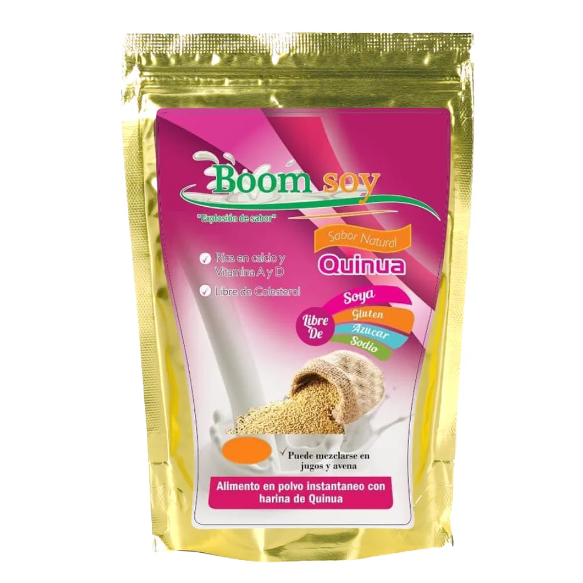 Leche en Polvo con Quinua 250 gr Boom Soy 1