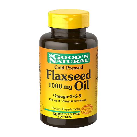 Flaxseed 1000 mg Oil Omega 3-6-9 60 Cápsulas Good'N Natural