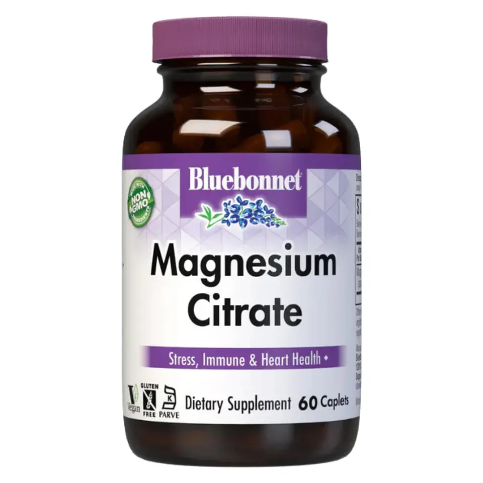 Citrato de Magnesio 60 Cápsulas Bluebonnet 1