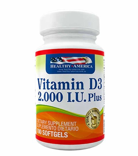 Vitamina D3 2000 UI 100 Softgels
