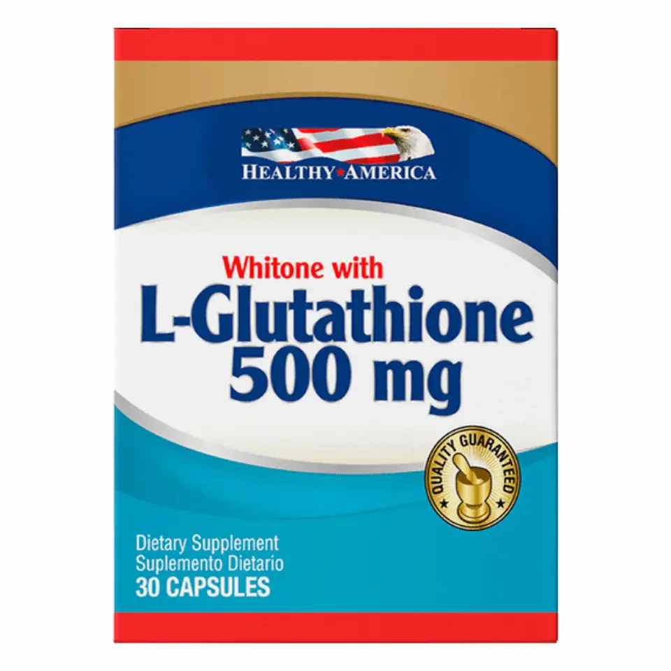 L-Glutathione 500 mg 30 Cápsulas Healthy America 1