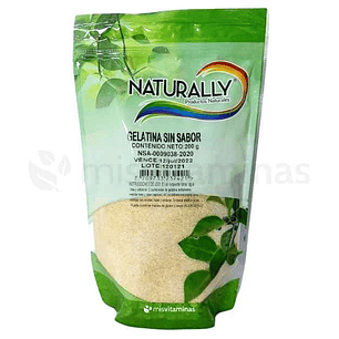 Gelatina Sin Sabor 200 gramos Naturally 