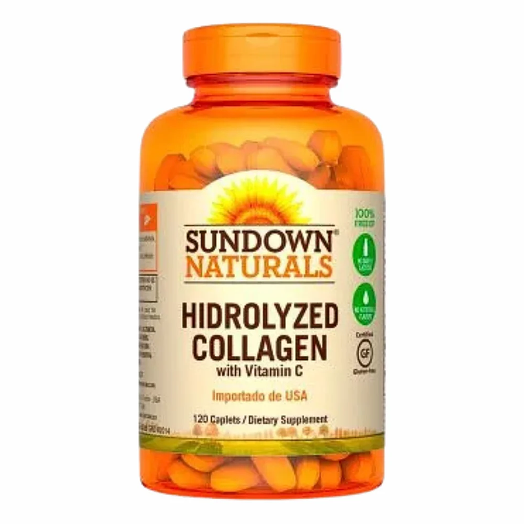 Colágeno Hidrolizado con Vitamina C 120 Cápsulas Sundown 1