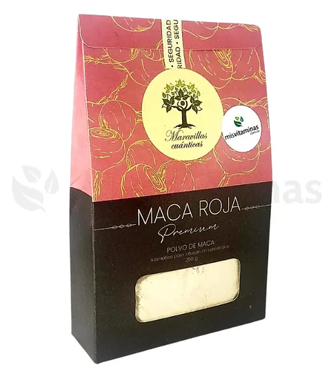 Maca Roja Peruana Premium 250 gramos Maravillas Cuánticas