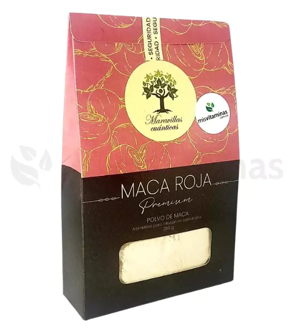 Maca Roja Peruana Premium 250 gramos Maravillas Cuánticas 1