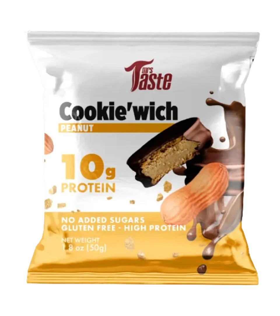 Mrs Taste Peanut 50 gramos Alfajore de Proteina 1