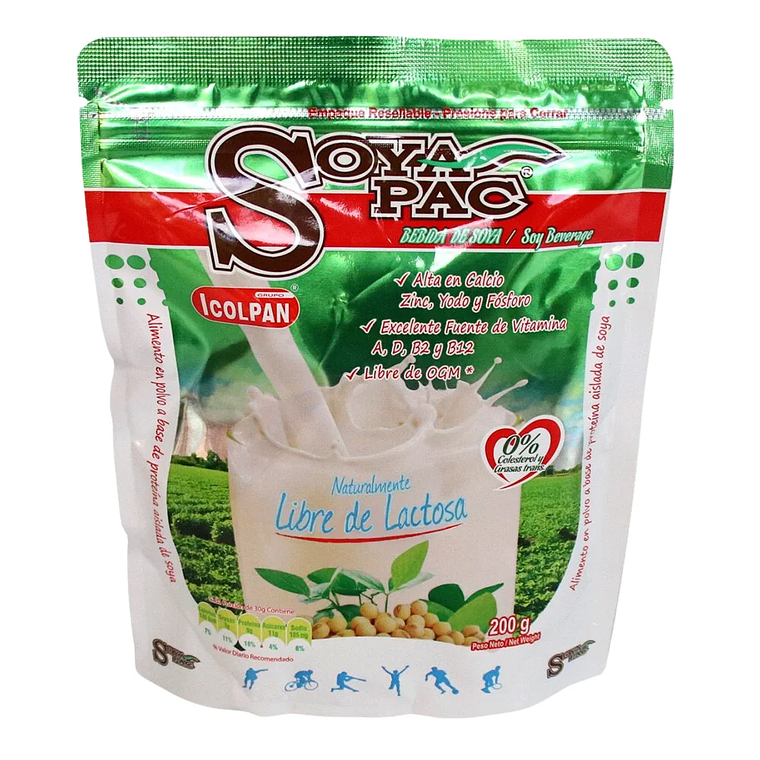 Soya Pac 200 gr Instantánea Libre de Lactosa 1