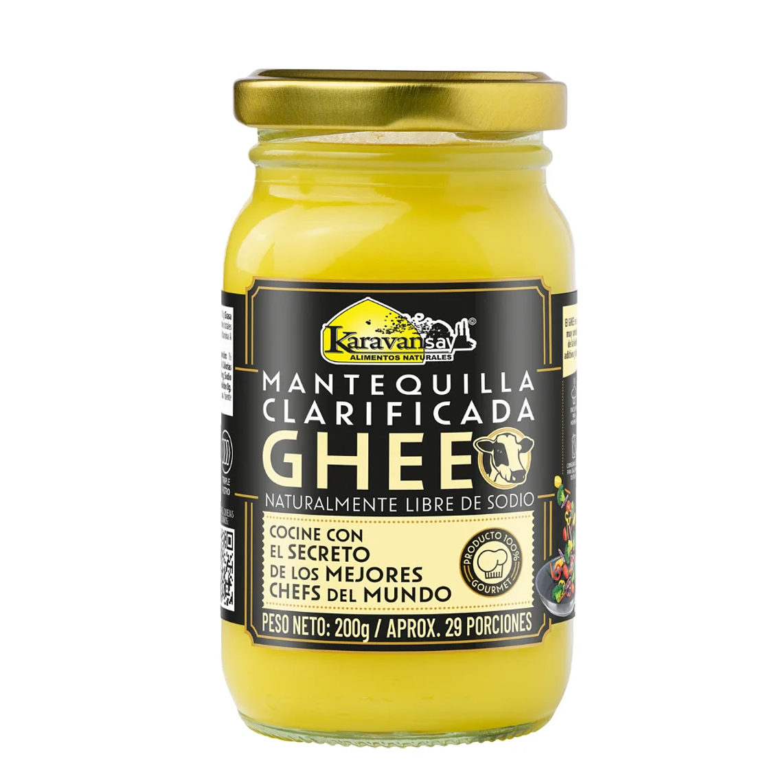 Mantequilla Clarificada Ghee Sin sal Karavanzay 200 gramos 1