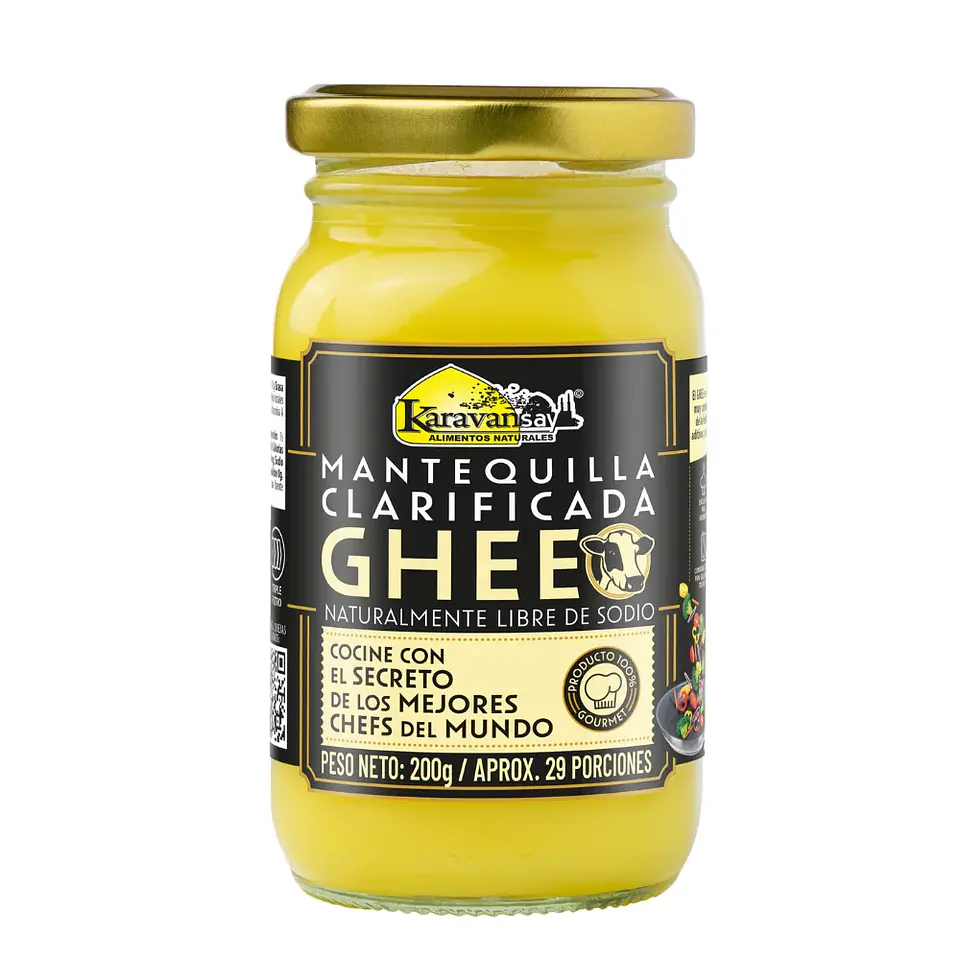 Mantequilla Clarificada Ghee Sin sal Karavanzay 200 gramos 1