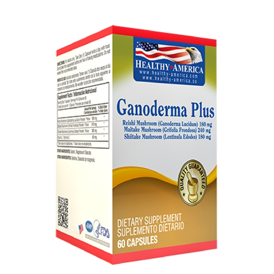Ganoderma Plus 60 Capsulas Healthy America 1