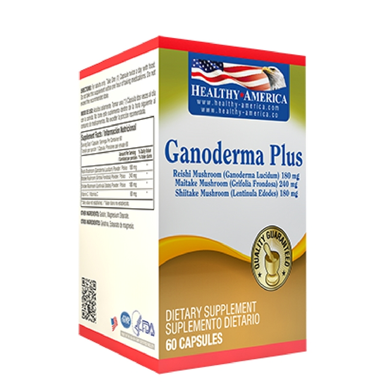 Ganoderma Plus 60 Capsulas Healthy America 1