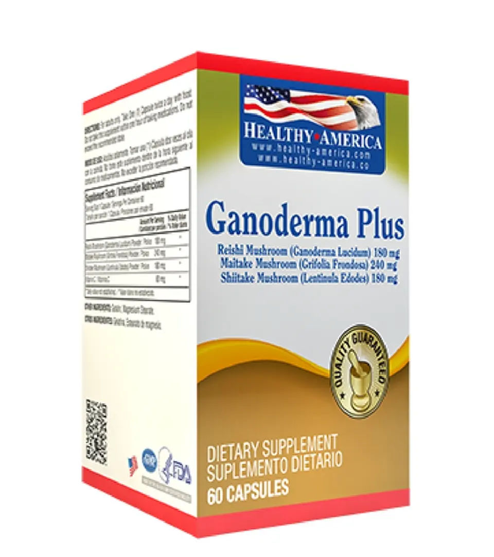 Ganoderma Plus 60 Capsulas Healthy America 1
