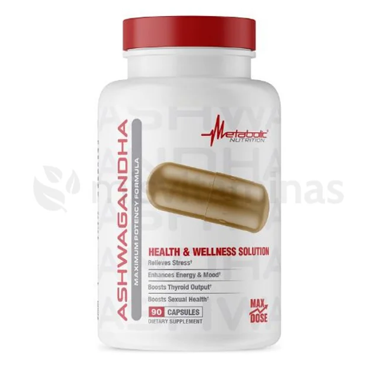 Ashwagandha 90 Cápsulas Metabolic  1