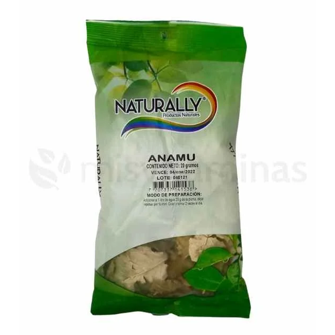 Anamú en Hojas 20 gramos Naturally 1