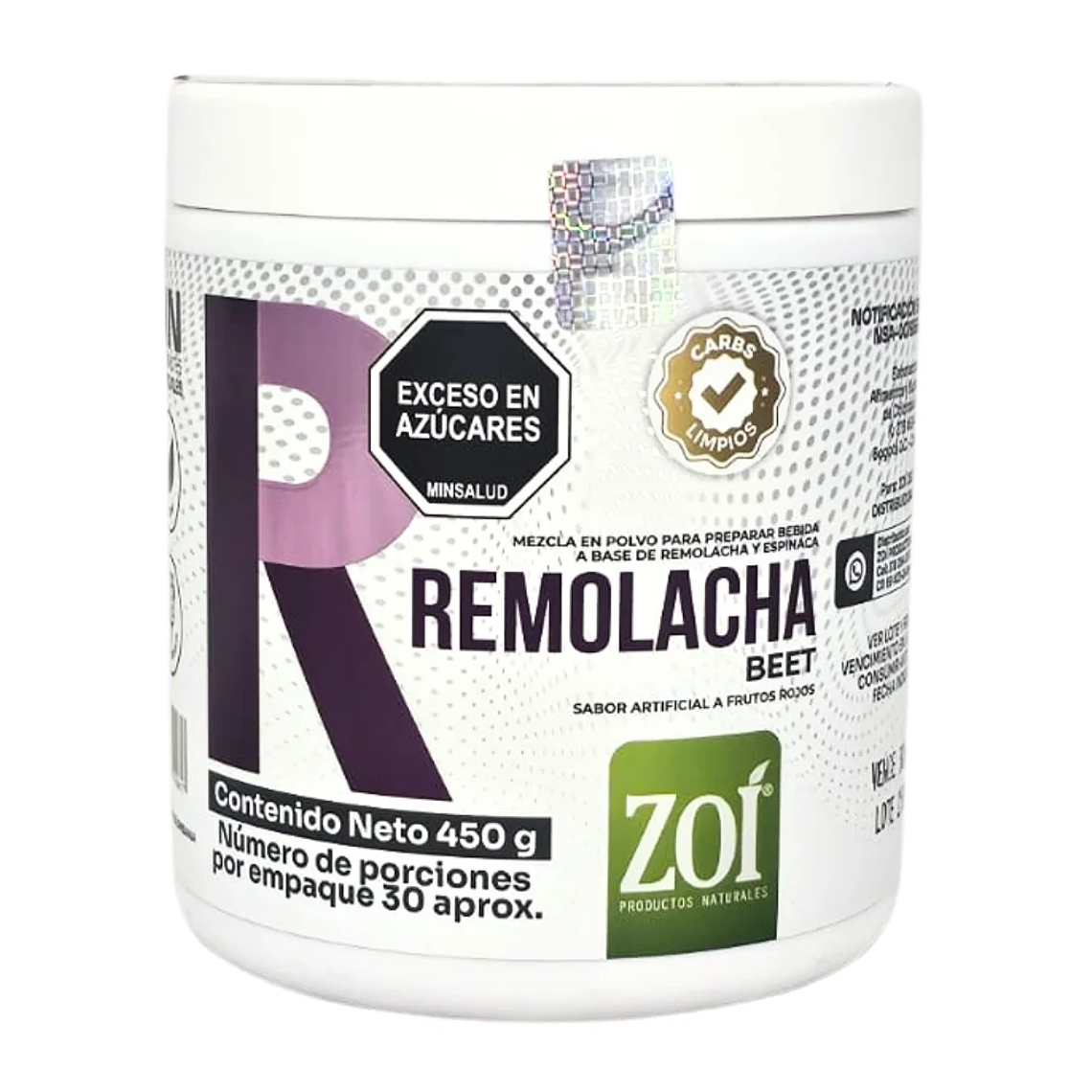 Remolacha 450 grs Zoí Beta alanina  1
