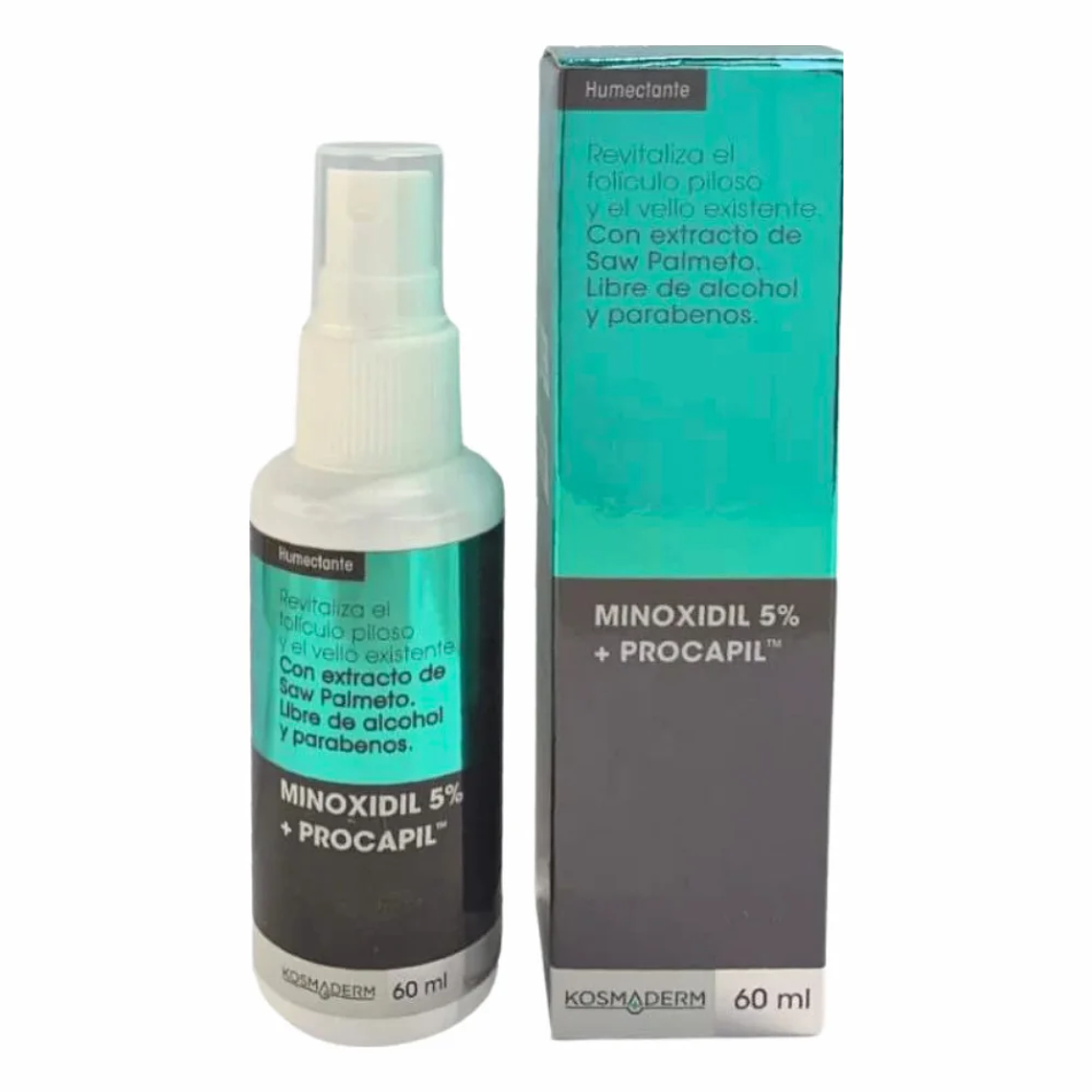 Minoxidil 5% más Procapil 60 ml Kosmaderm 1