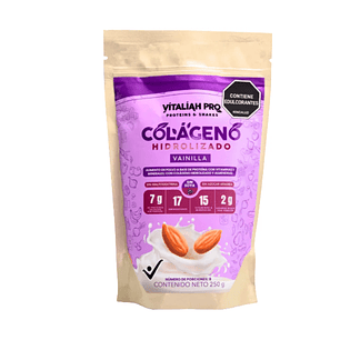 Colágeno Hidrolizado Vainilla 250 gr Vitaliah Pro