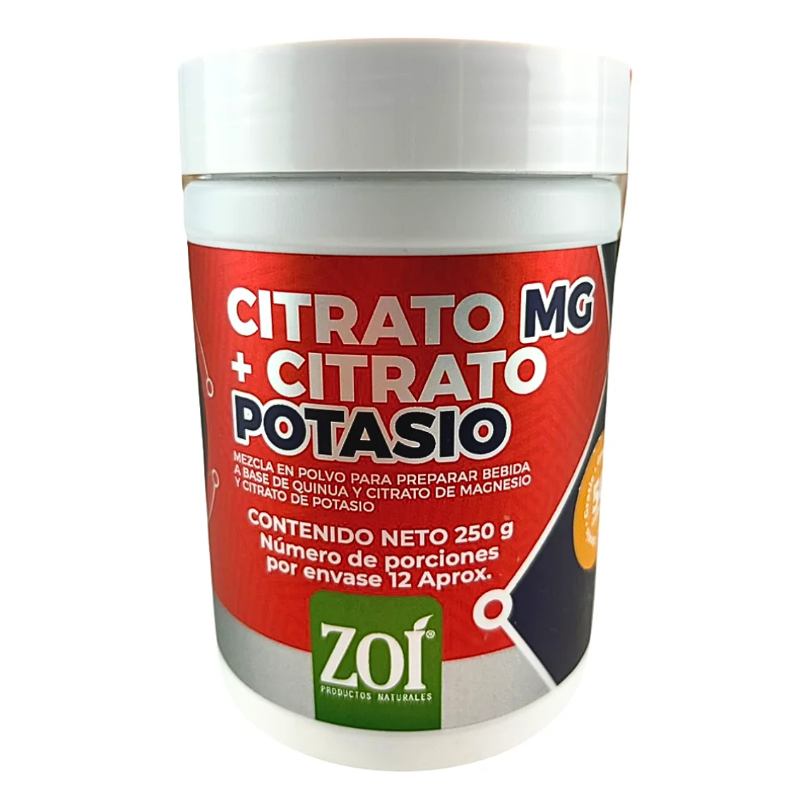Citrato Magnesio + Citrato Potasio 250grs ZOI 1
