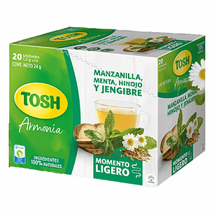 Infusión Aromática Momento Ligero 20 Unidades Tosh