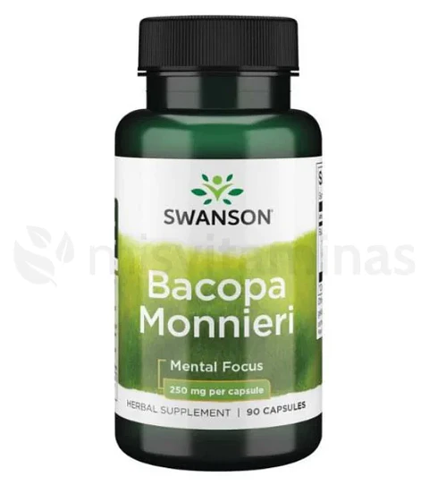 Bacopa Monnieri 250 mg Swanson 90 Cápsulas