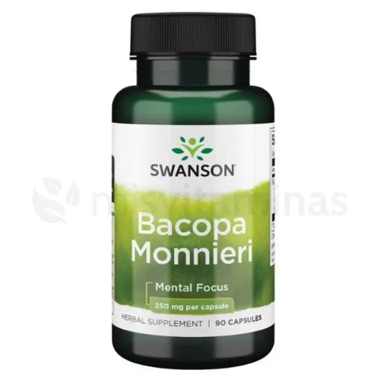 Bacopa Monnieri 250 mg Swanson 90 Cápsulas 1
