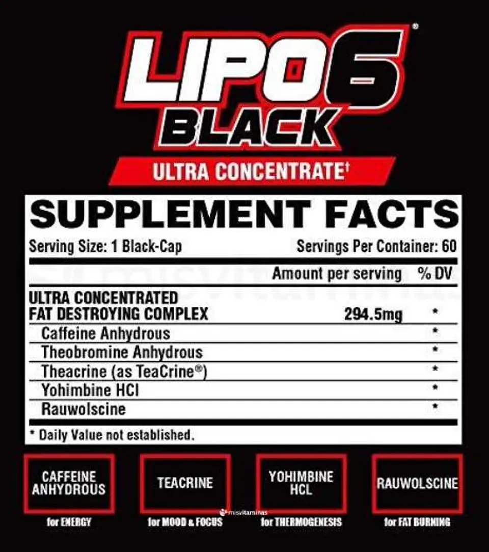 Lipo6 Black Ultra concentrate  60 Capsulas 2