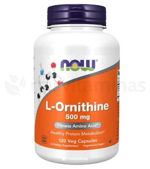 L-Ornithine 500 mg Now Foods  120 Capsulas