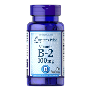 Vitamin B-2 100 mg 100 Tabletas Puritan's Pride