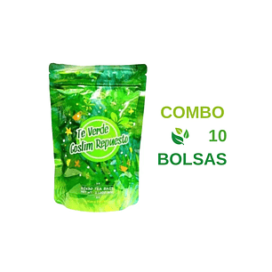 Combo Té Verde Goslim Repuesto 30 Tisanas Liu por 10 Unidades