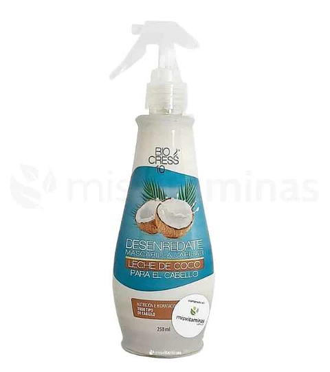 Desenredante Mascarilla Capilar leche de Coco Biocress  250 ml