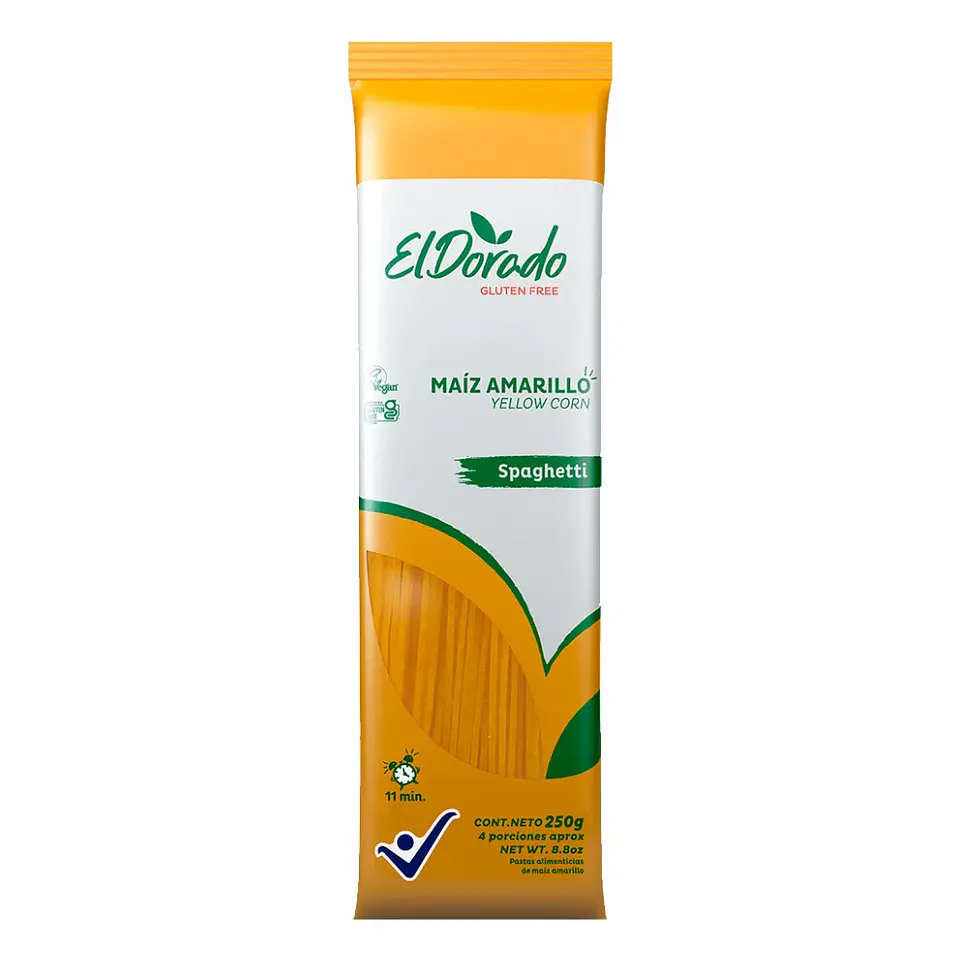 Pasta de Maíz Amarillo Spaghetti 250 g El Dorado 1