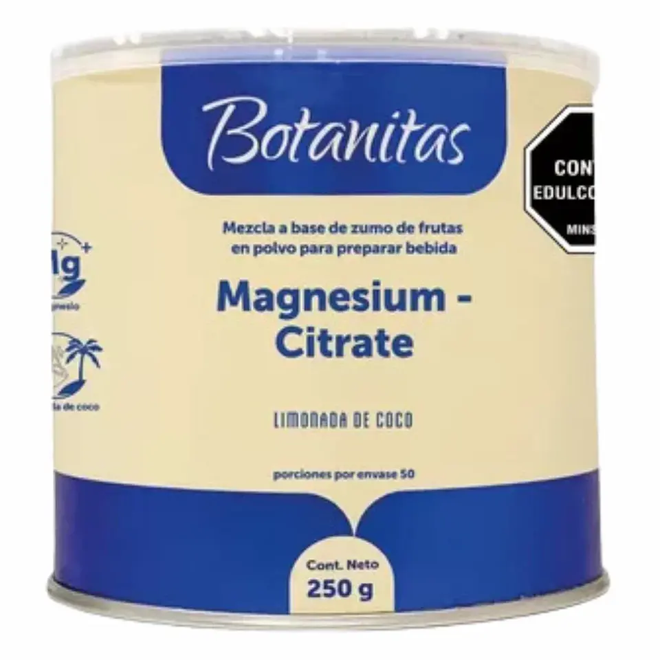 Citrato de Magnesio sabor liminoda de Coco 250 g Botanitas 1