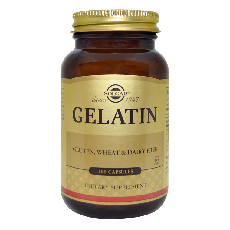 Gelatin 100 Cápsulas Solgar  1