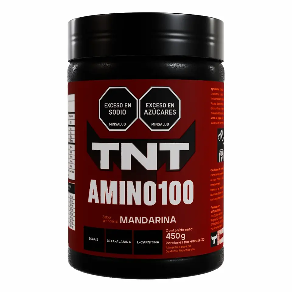 Amino 100 BCAAS Mandarina 450 gr TNT 1