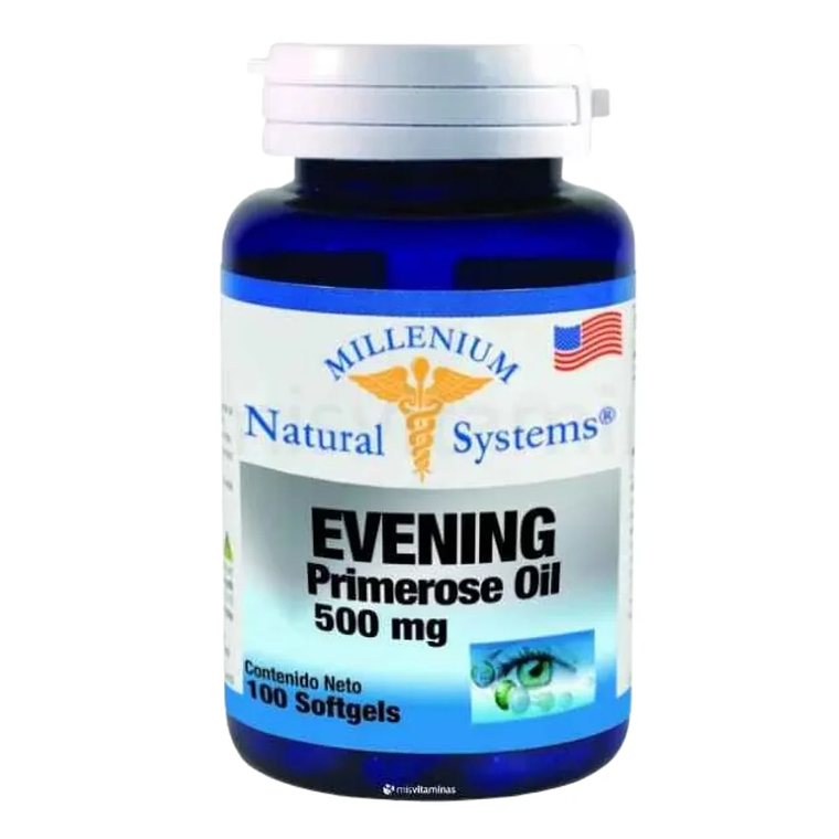 Evening Primrose Oil 500 mg 100 Softgels Natural Systems 1