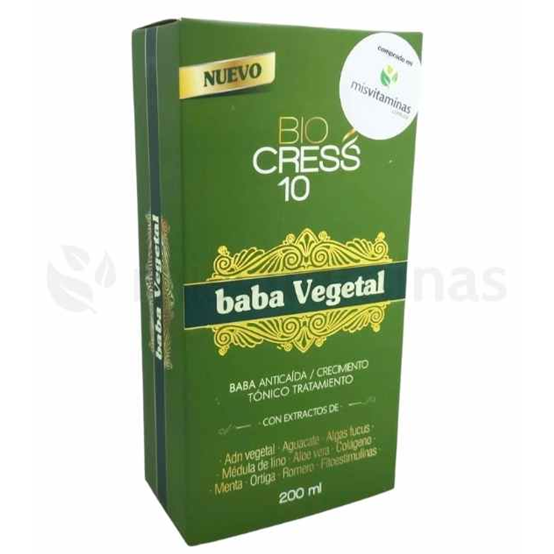 Baba Vegetal Tratamiento Anticaída 200 ml Bio Cress 10 1