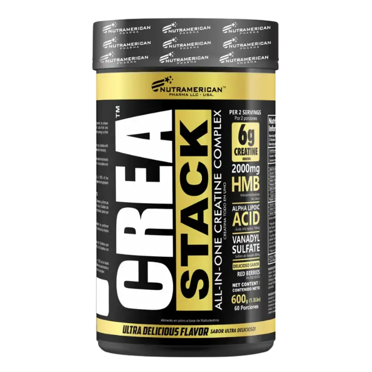 Crea Stack Creatina Nutramerican 60 servicios 1