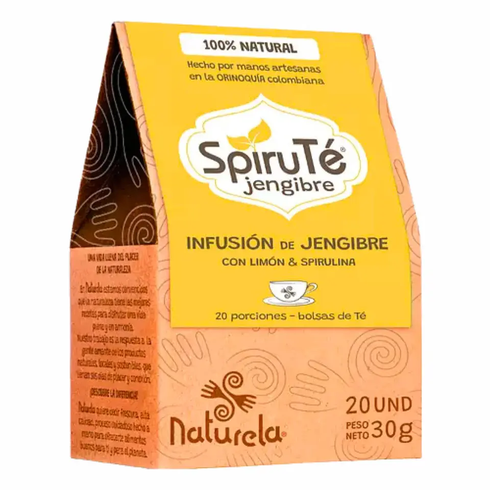 Spiruté Jengibre Infusión 20 Tisanas Naturela 1