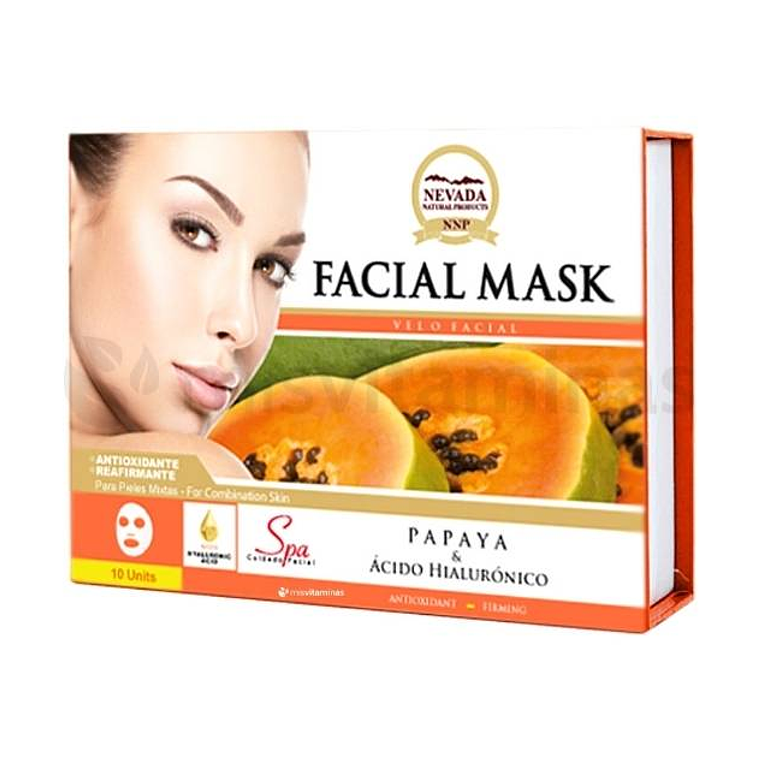 Mascarilla Facial Papaya Caja 10 Unidades Nevada 1
