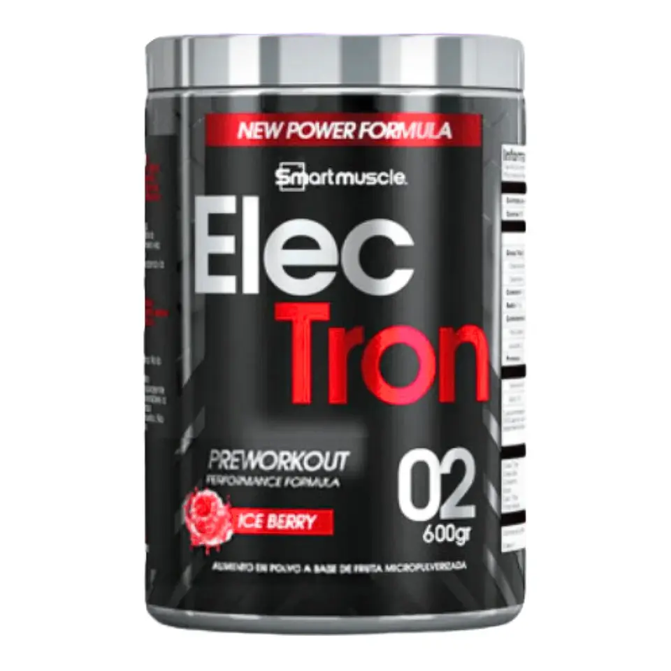 Electron Preworkout Ice Berry 600 gramos Smart Muscle 1