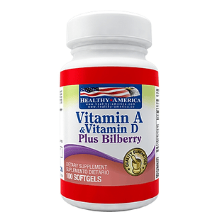 Vitamina A & D 100 softgels Healthy America