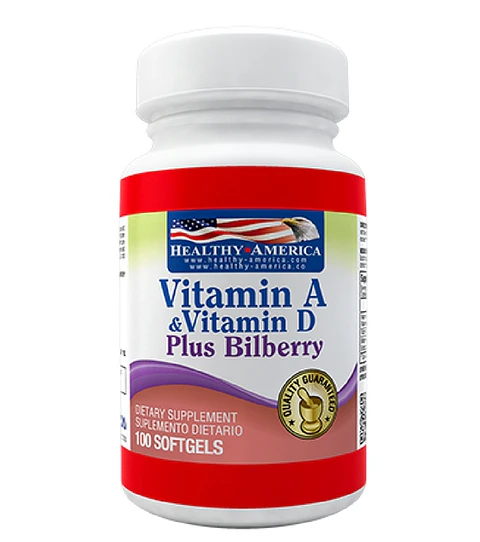 Vitamina A & D 100 softgels Healthy America