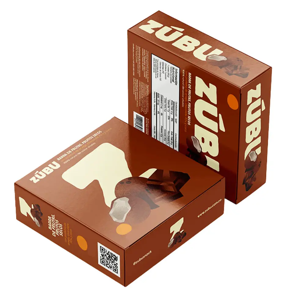 Barra Con Proteína de Arveja Chocolate y Coco Caja por 12 Unidades Zúbu 1