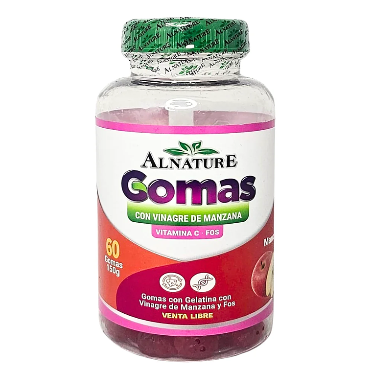 Gomas de vinagre de manzana con vitamina C 60 gomas Alnature 1