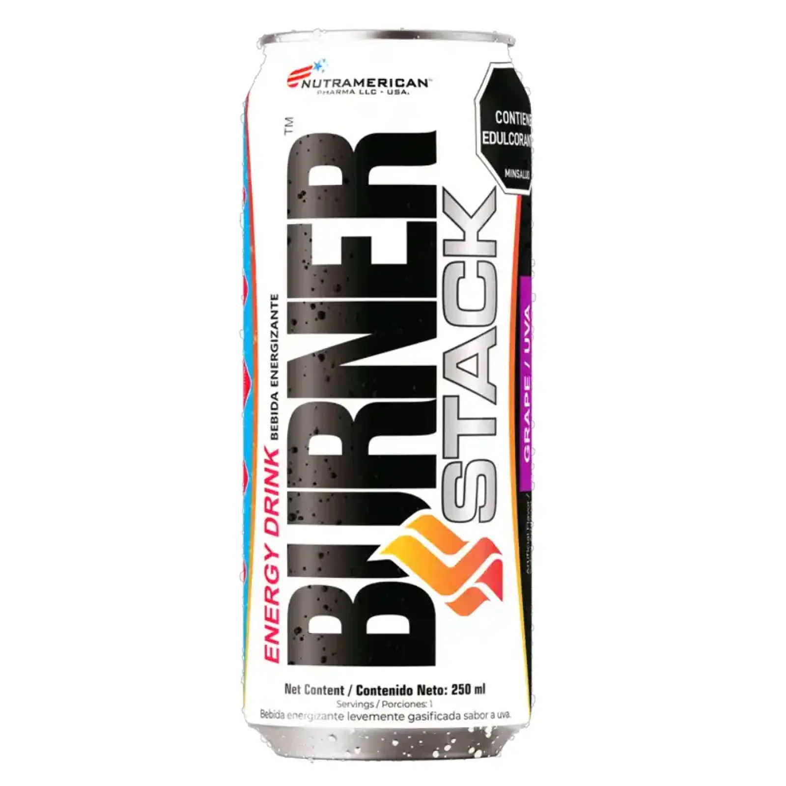 Bebida Burner Stack Uva – Nutriamerican – 310ML