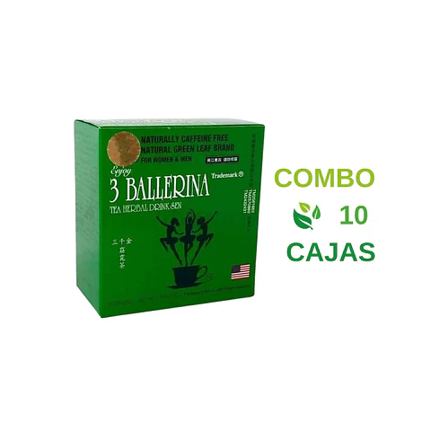 Combo Té 3 Ballerina 30 sobres por 10 Unidades